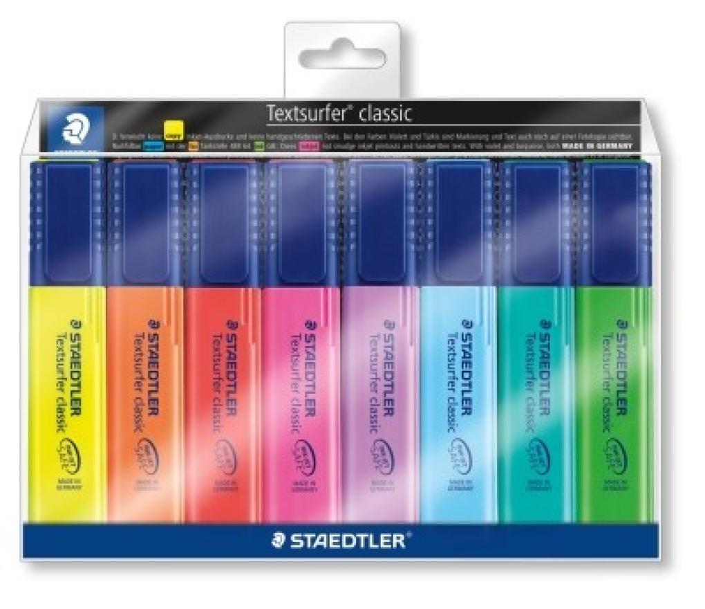 Fluostift Staedtler Textsurfer 364 set/8 - Per pak