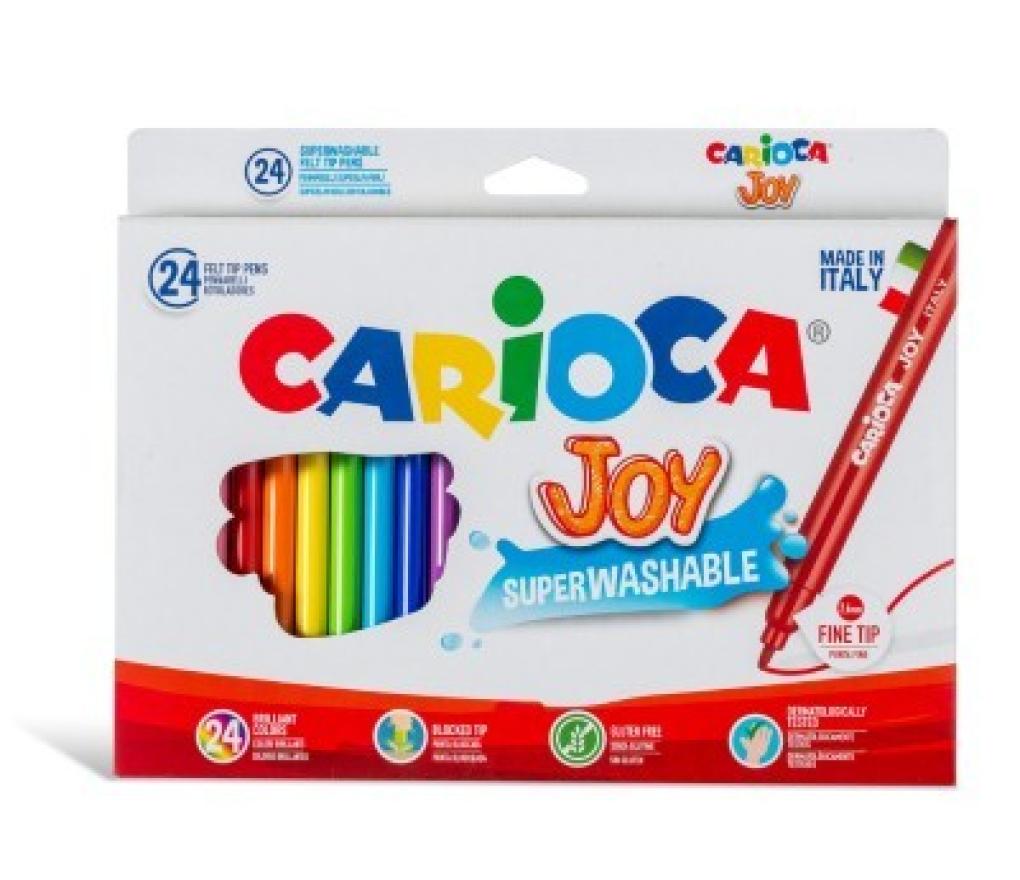 Kleurstiften Carioca Joy superwashable fijne punt etui/24 - Per pak