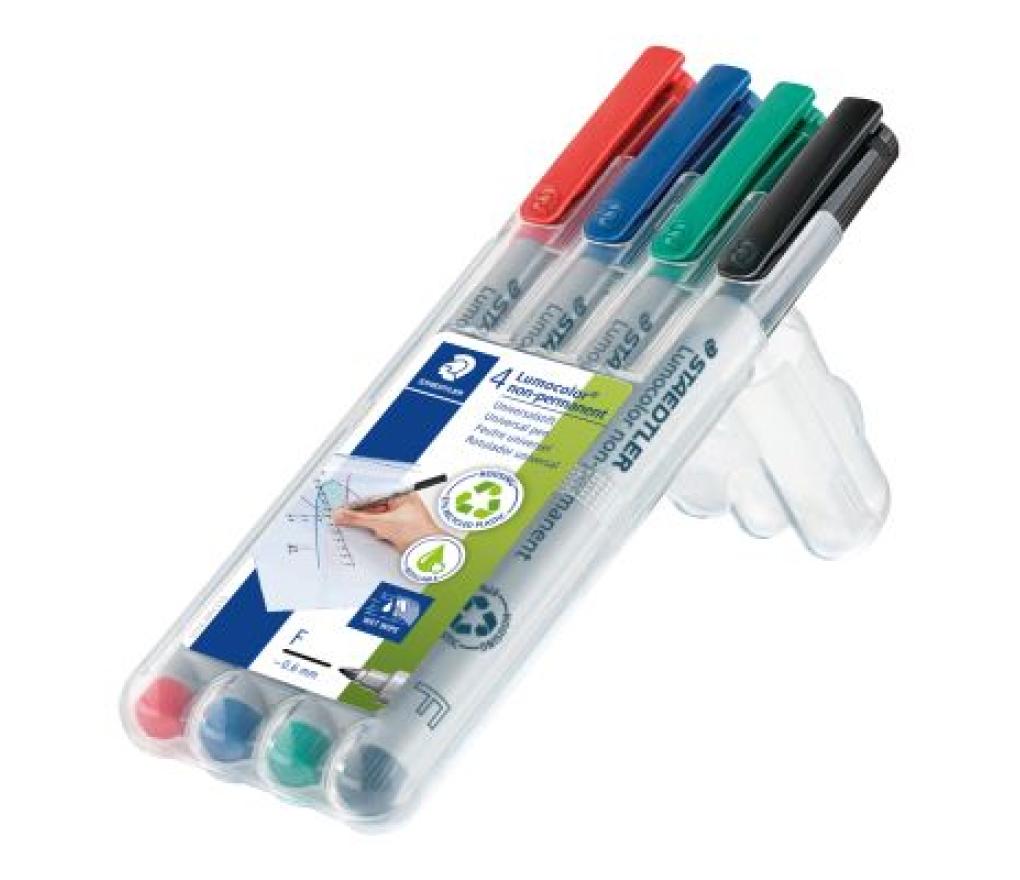 Lumocolor Staedtler non permanent fijn 316wp4 box/4 - Per stuk
