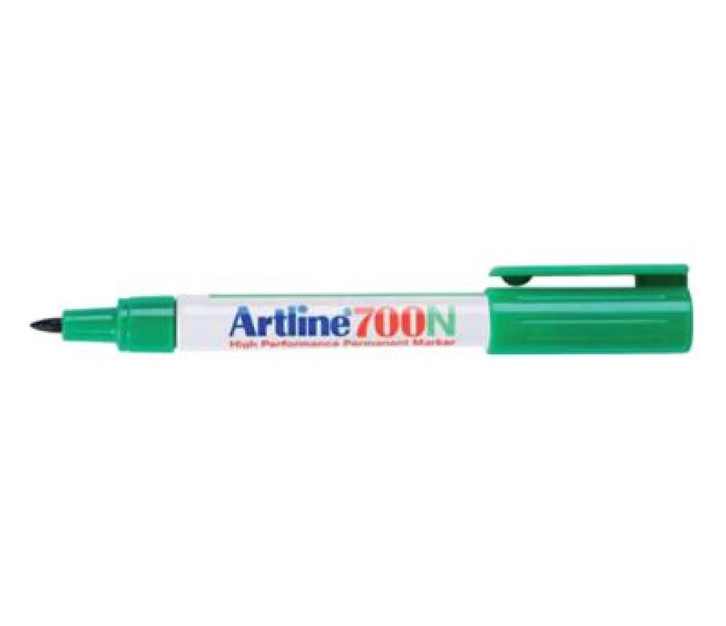 Permanent marker Artline 700N ronde punt 0,7 mm groen - Per stuk