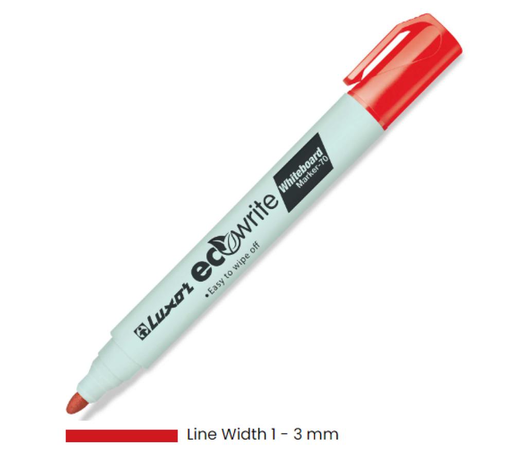 Whiteboardstift economy rood ronde punt - Per stuk