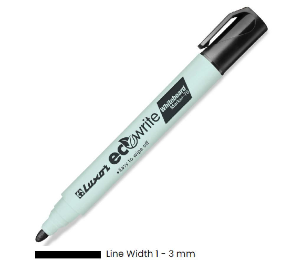 Whiteboardstift economy zwart ronde punt - Per stuk