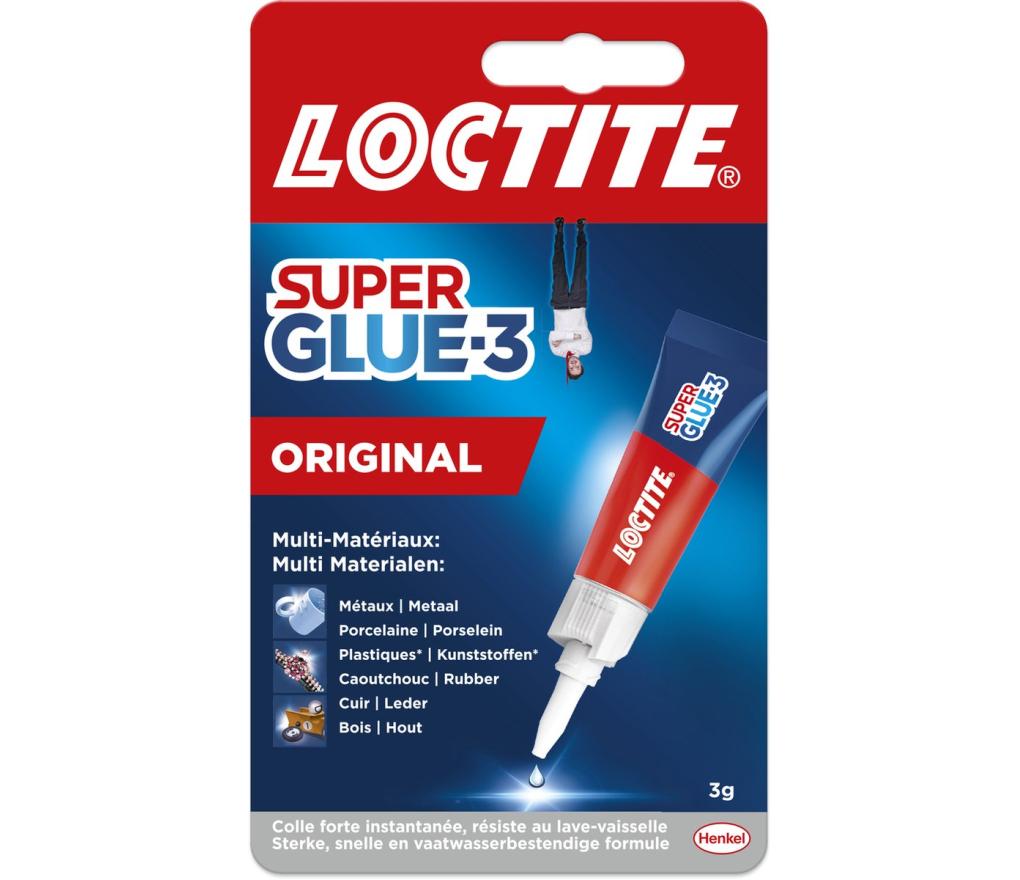 Lijm Loctite secondenlijm super glue plus 3 g - Per stuk