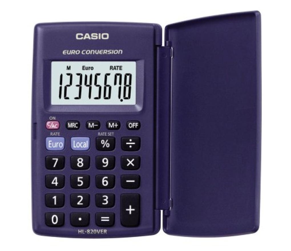 Zakrekenmachine Casio HL-820VER + cover - Per stuk