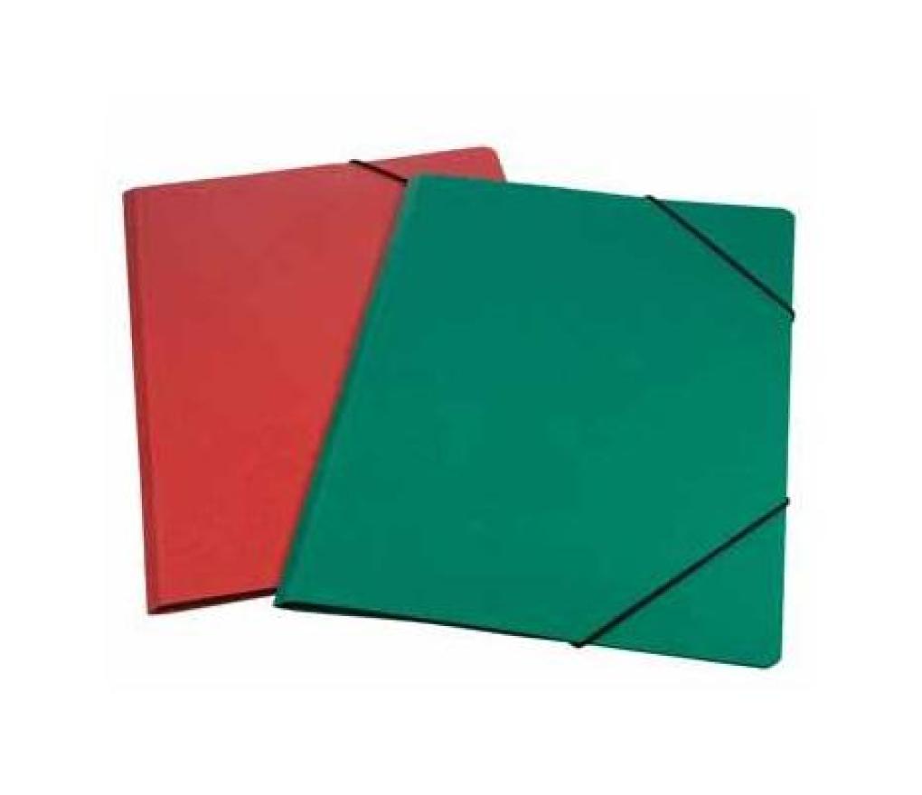Tekeningmap 235 x 310 mm karton lyon met elastiek geassorteerd - Per stuk