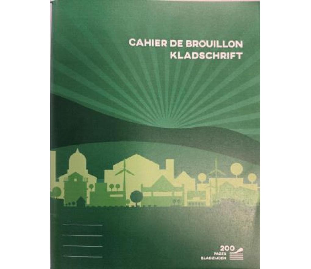 Kladschrift A5 165 x 210 mm houtvrij 100 blad gelijnd + marge - Per stuk