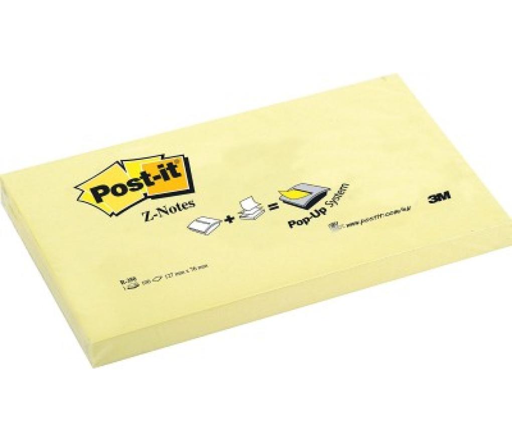 Post-it 3M Z-notes 76 mm x 127 mm geel - Per stuk