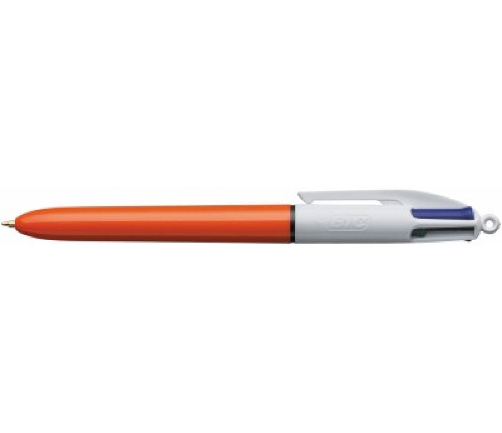 Kogelpen Bic 4 kleuren 0,8 mm fijn - Per stuk