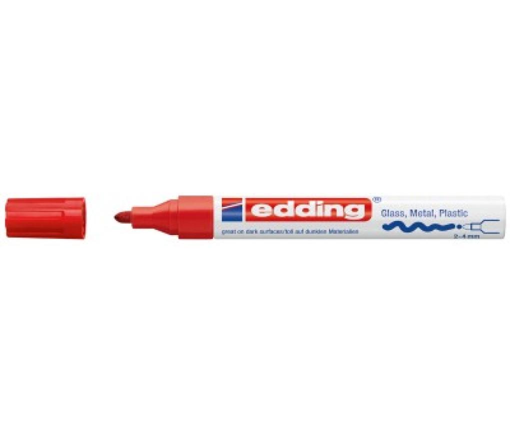 Paint marker Edding 750 2-4 mm rood - Per stuk