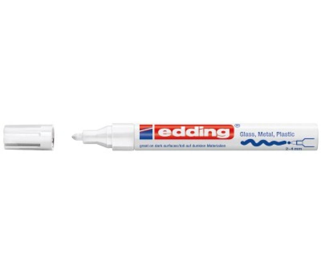 Paint marker Edding 750 2-4 mm wit - Per stuk