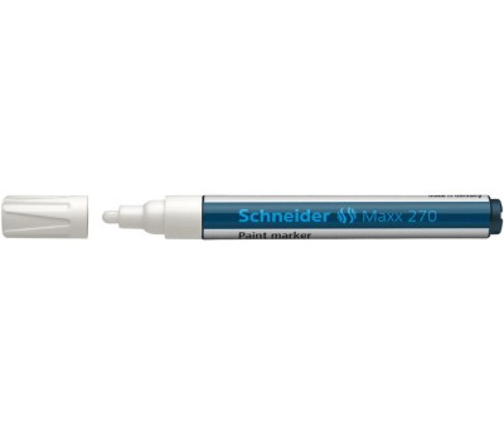 Paint marker Schneider 270 1-3 mm wit - Per stuk
