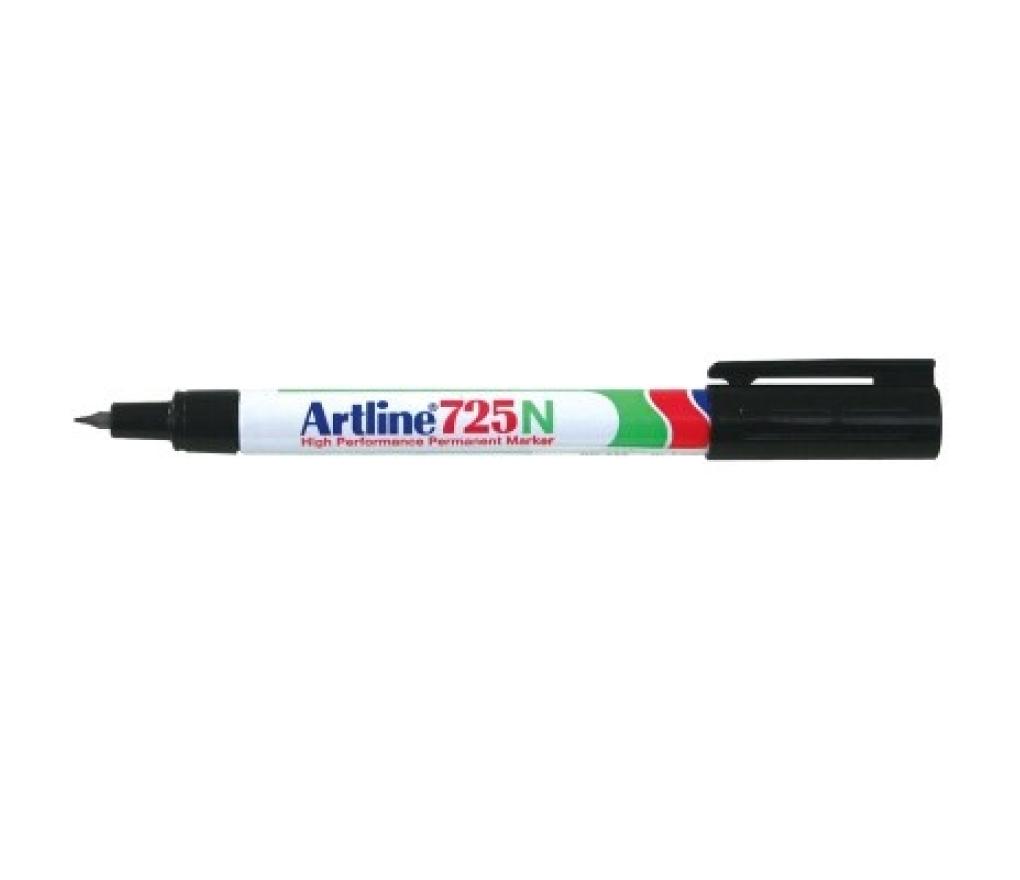 Permanent marker Artline 725 ronde punt 0,4 mm zwart - Per stuk