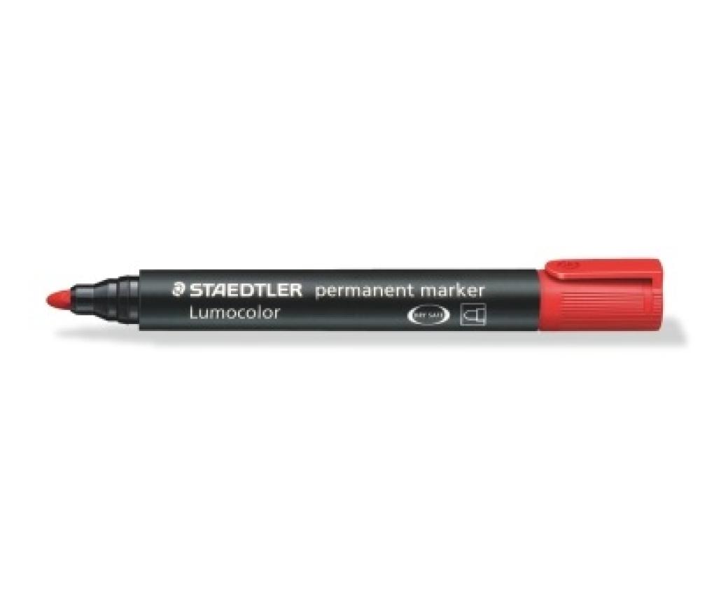 Permanent marker Staedtler 352 - 2 ronde punt 2 mm rood - Per stuk