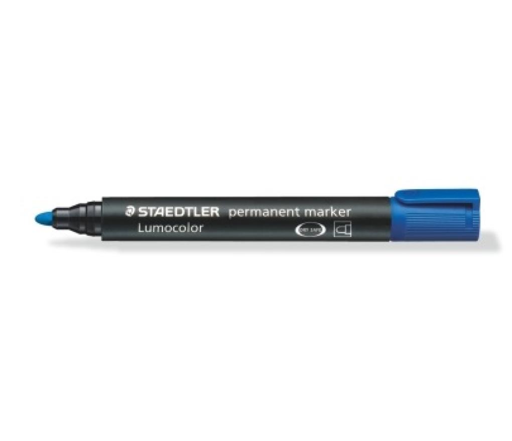 Permanent marker Staedtler 352 - 3 ronde punt 2 mm blauw - Per stuk