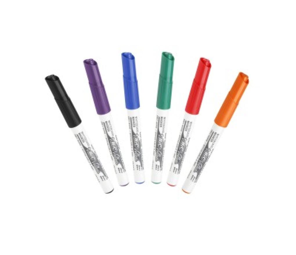 Whiteboardstift Bic Velleda 1741 set/6 kleuren - Per pak