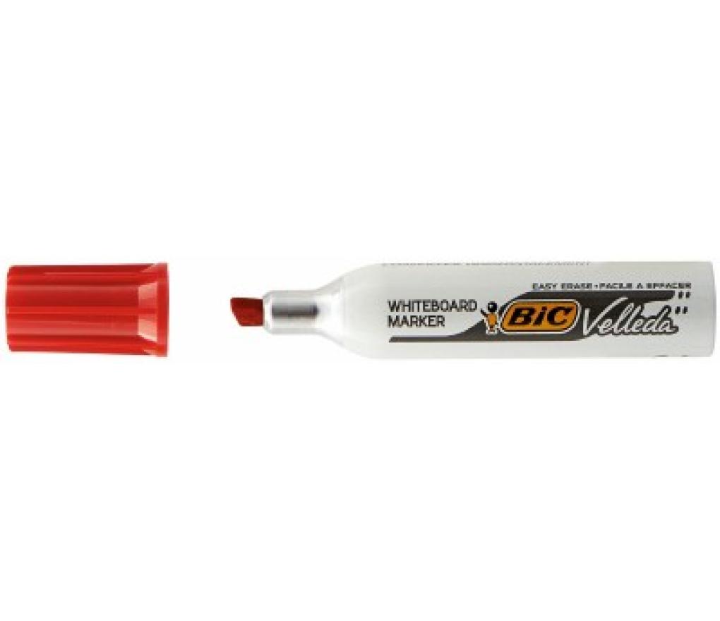 Whiteboardstift Bic Velleda 1781 rood pak/12 - Per pak