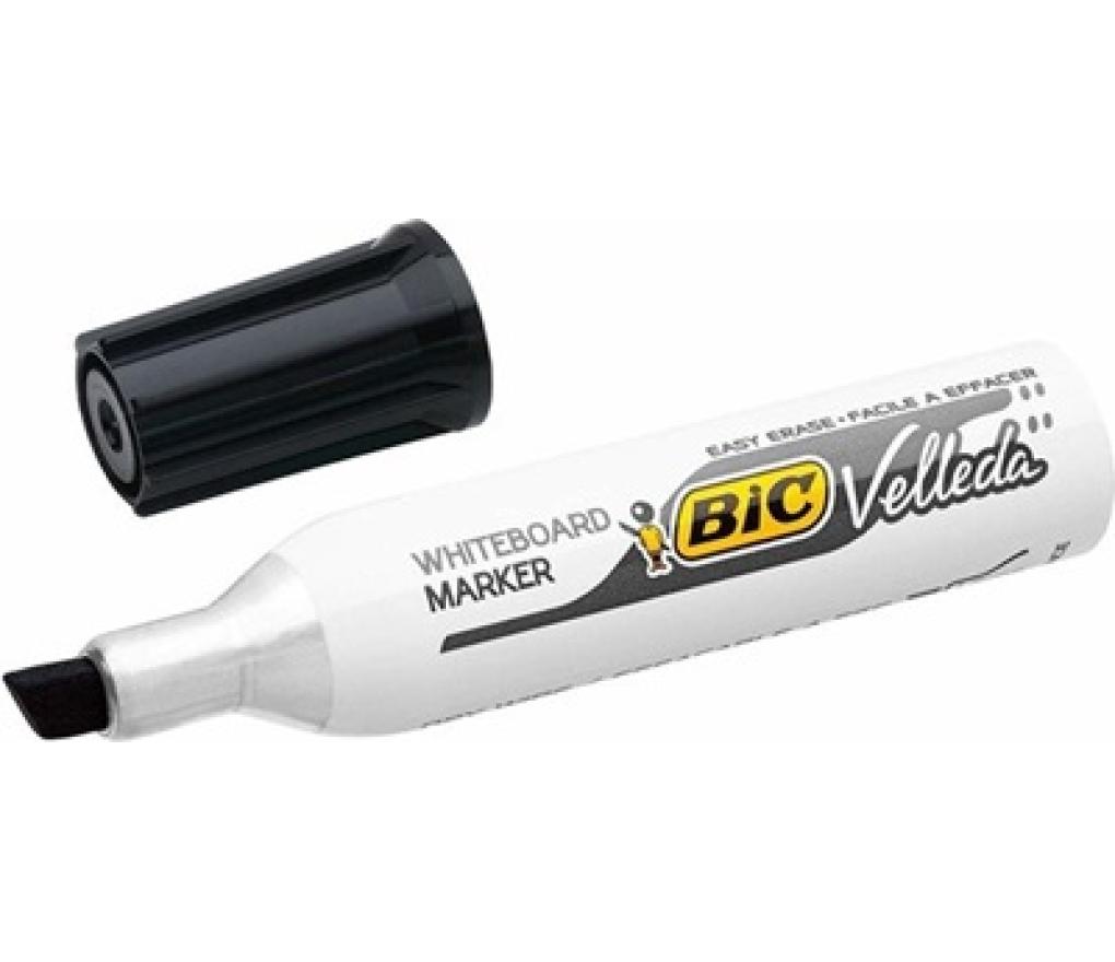 Whiteboardstift Bic Velleda 1781 zwart pak/12 - Per pak