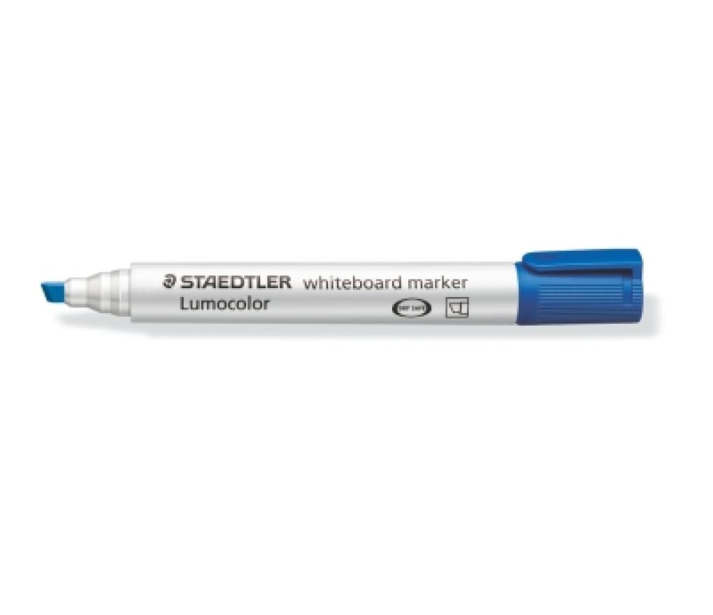 Whiteboardstift Staedtler 351B schuine punt blauw - Per stuk