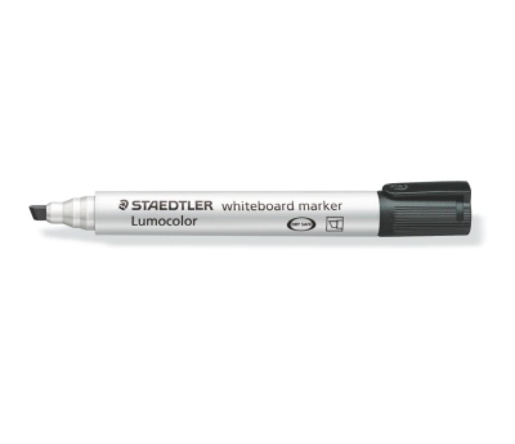 Whiteboardstift Staedtler 351B schuine punt zwart - Per stuk