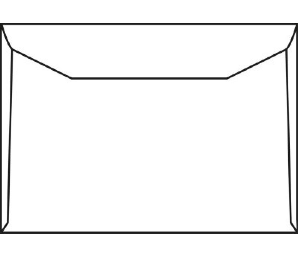 Omslag Din C6 114 x 162 mm 80 g zonder venster gegomd doos/1000 - Per pak