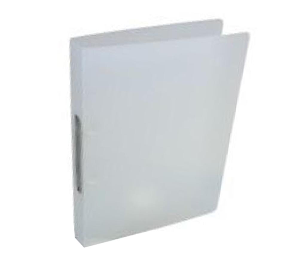 Ringmap A4 2 ringen rug 35 mm PP8 transparant wit - Per stuk