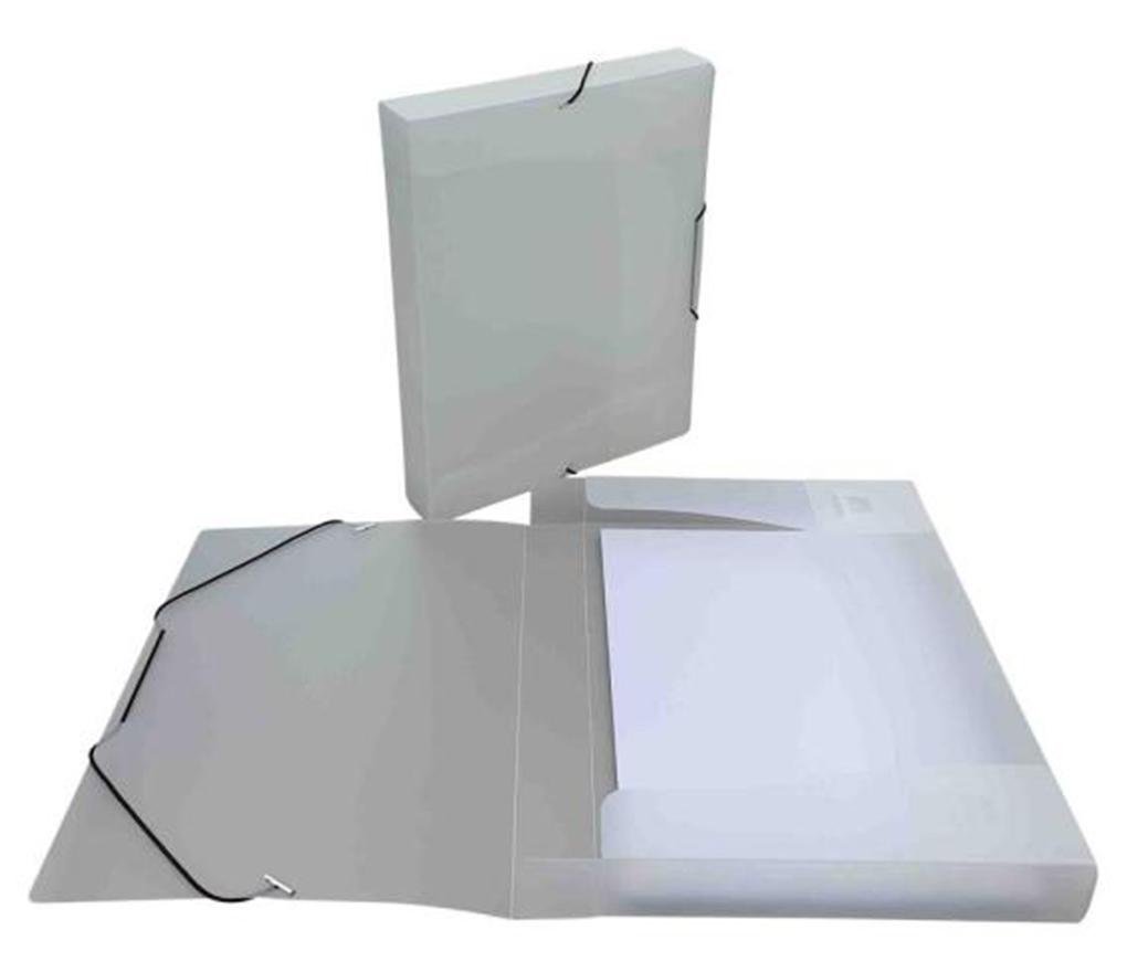 Documentenbox Bronyl A4 elastobox 40 mm pp transparant - Per stuk