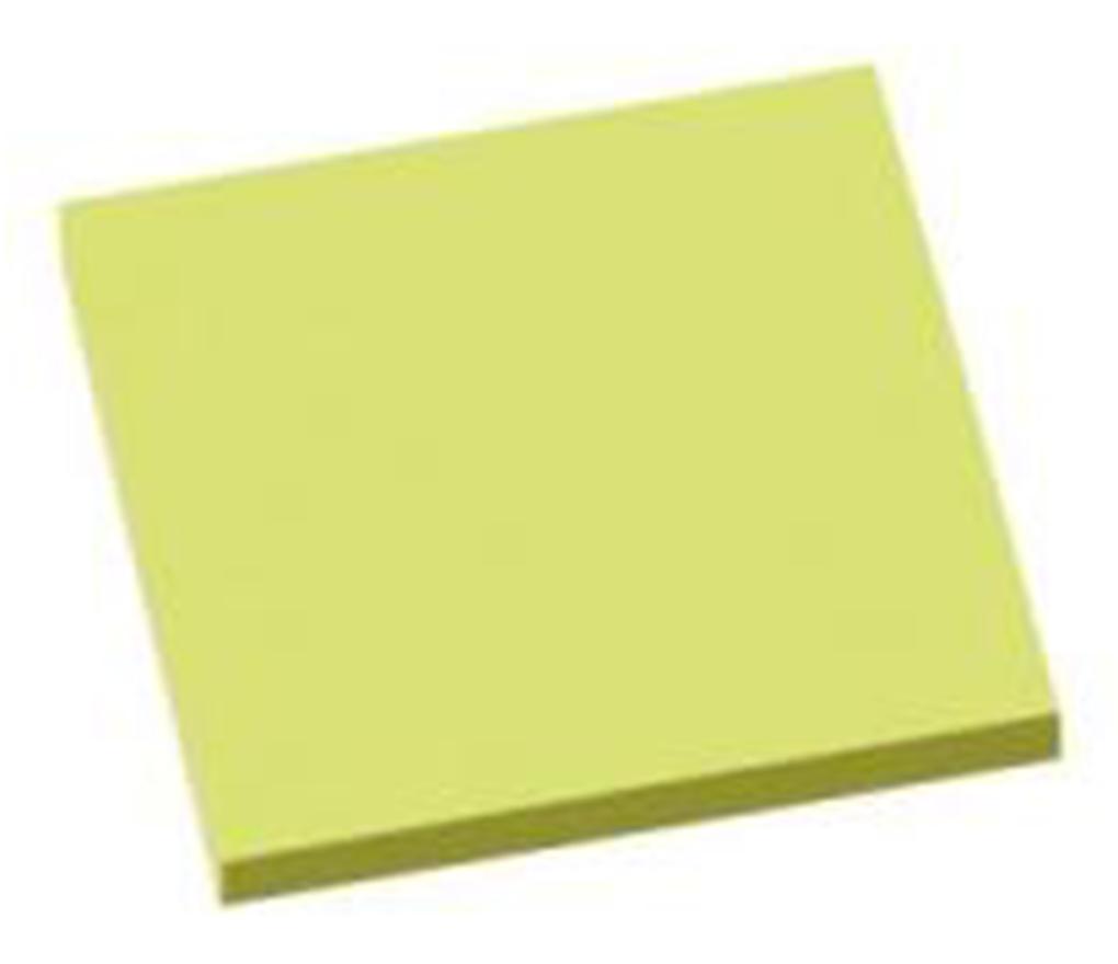 Memonotes 76 x 76 mm neon groen - Per stuk
