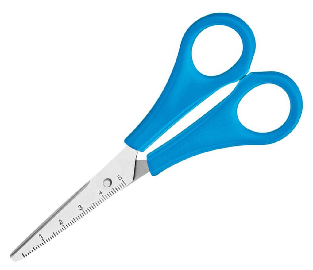 Schaar Westcott 13 cm scherpe punt rechtshandig blauw - Per stuk