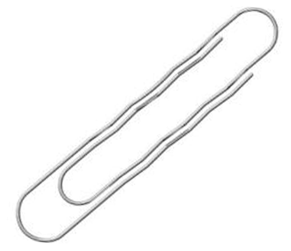 Papierklem 77 mm gegolfd doos/12 - Per pak