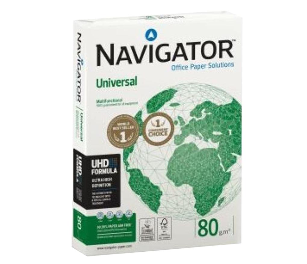Kopieerpapier A4 80 gr Navigator fastpack extra wit doos/2500 vel - riem