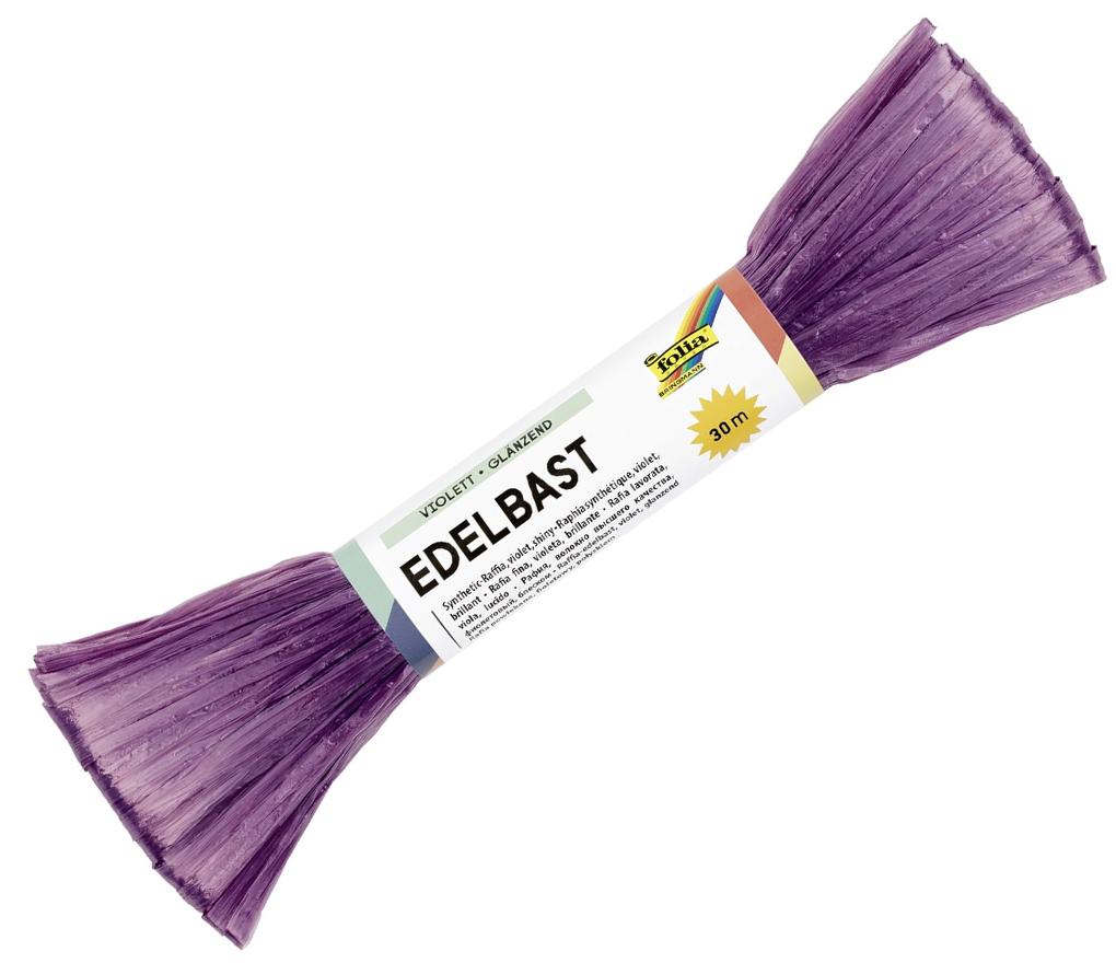 Raffia synthetisch paars - Per stuk