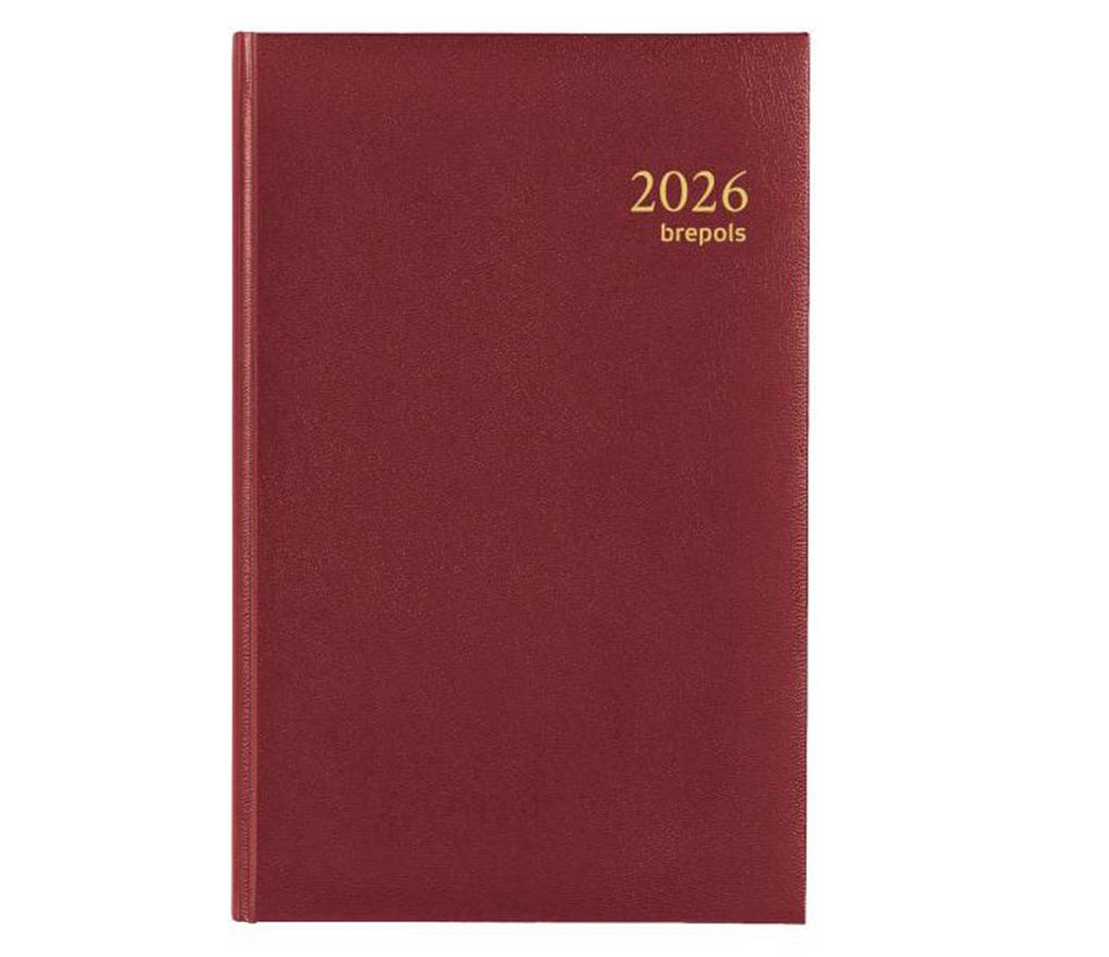 Agenda Saturnus kort [216] 133 x 208 mm 6T 1D/1P Lima bordeaux - Per stuk