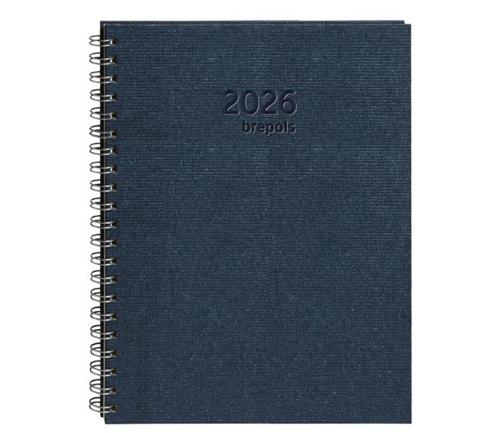 Agenda Omega [030] 210 x 290 mm 7D/2P 6T wire-o Kazar blauw - Per stuk