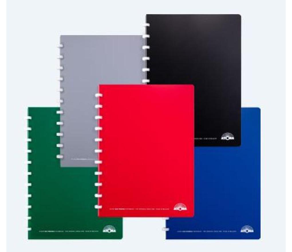 Atomaschrift PP Eco A4 210 x 297 72 blad assorti commercieel geruit 4 x 8 mm - Per stuk