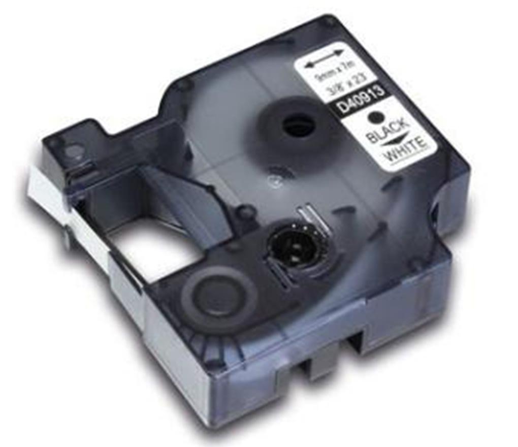 Tape compatible type Dymo D1 12 mm x 7 m 45013 zwart/wit - Per stuk