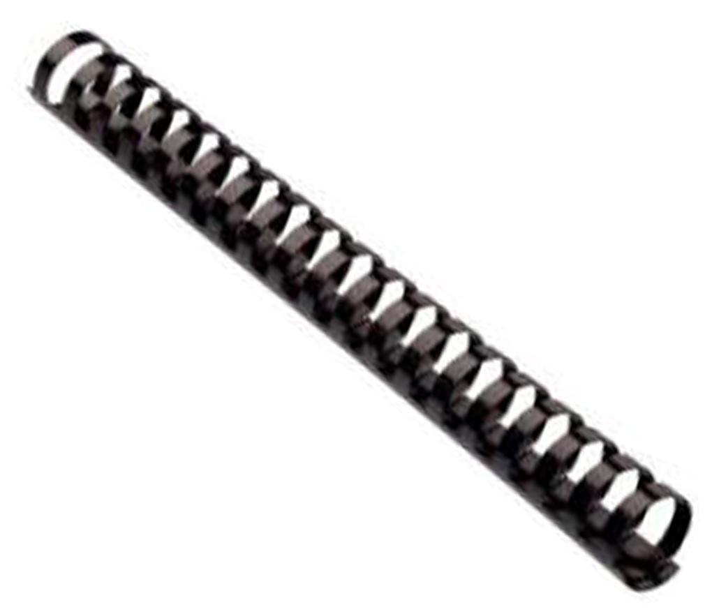 Reliures spirales 16 mm pour 125 feuilles noir boîte/100 - Par paquet