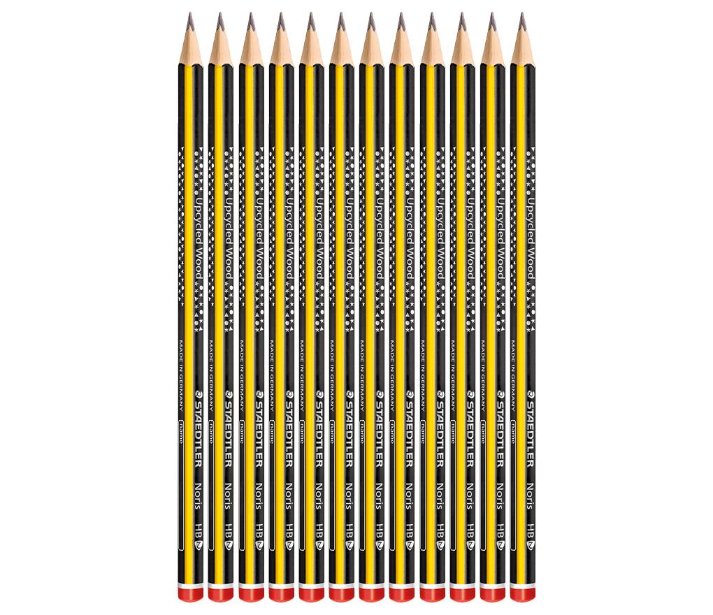 Potloden - grafietpotloden - Staedtler Noris - HB - driehoekig - etui - set van 12