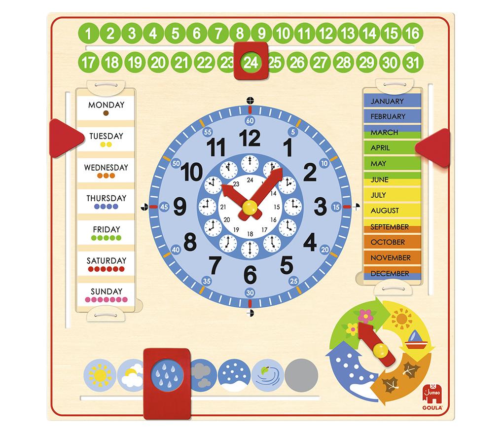 Kalender klok - Goula - dagen - maanden - seizoenen - per stuk