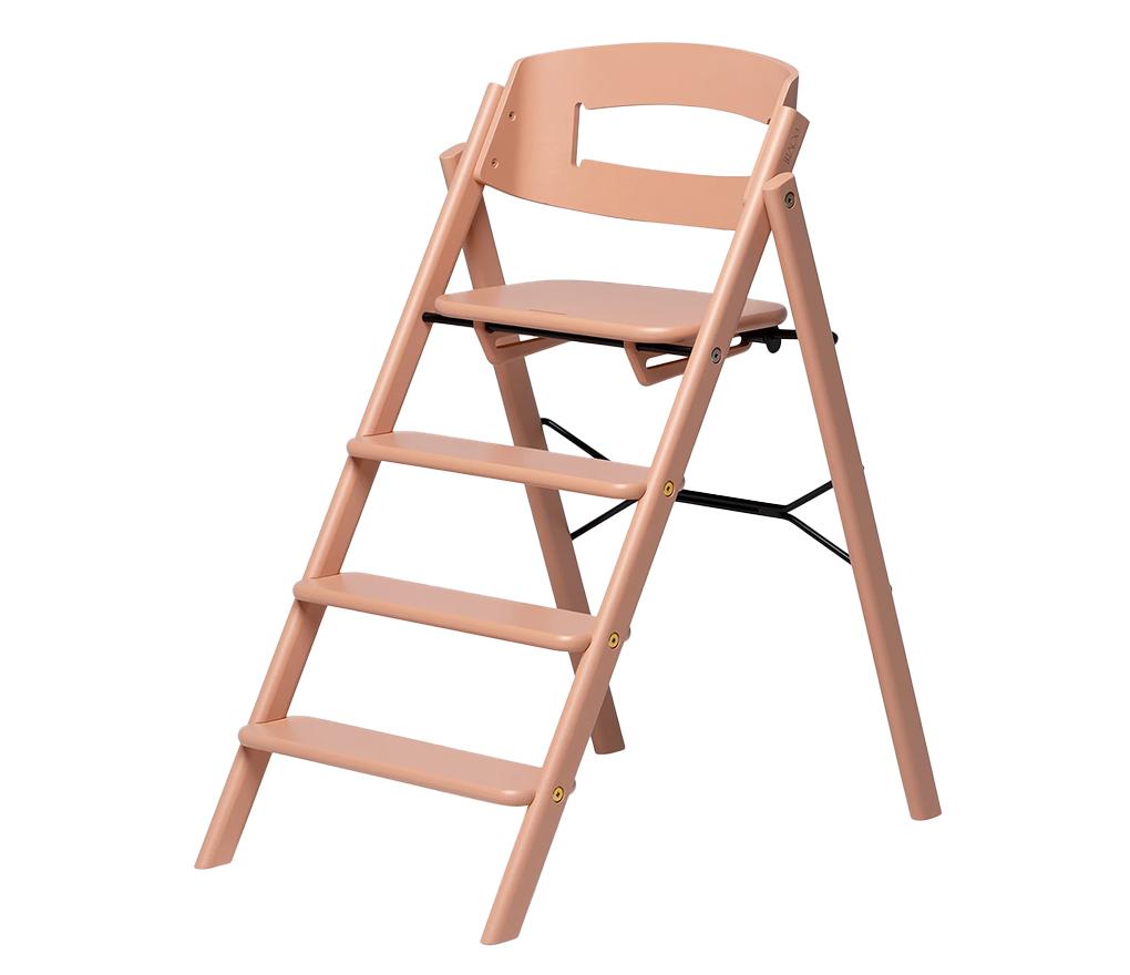 Hoge Eetstoel - Hout - Kaos - Klapp - koraal - per stuk