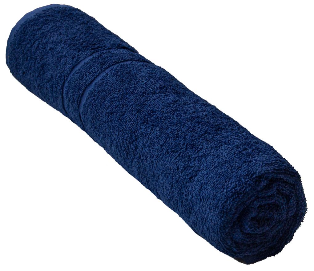 Textiel - handdoek - badstof - 70 x 140 cm - per stuk - donker blauw - verkrijgbaar in 12 kleuren
