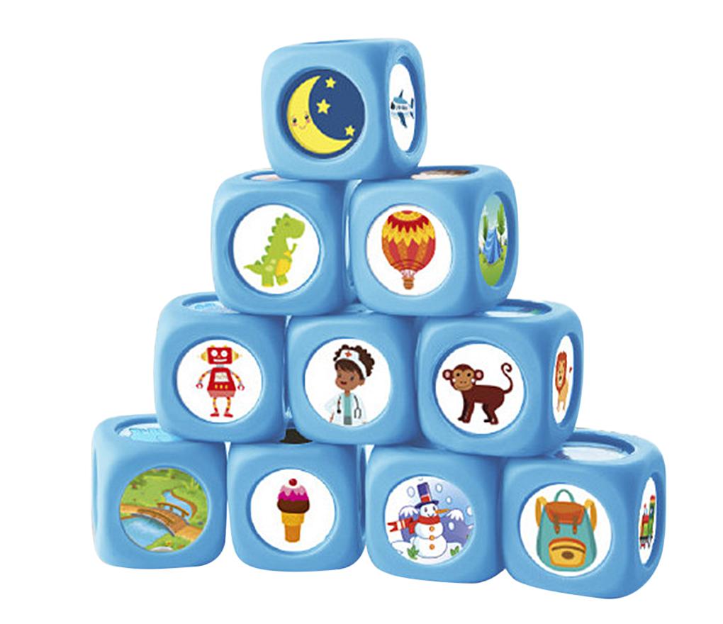 Spelaccessoires - dobbelstenen - Akros Dice For Making Up Stories - vertellen - set van 10 assorti