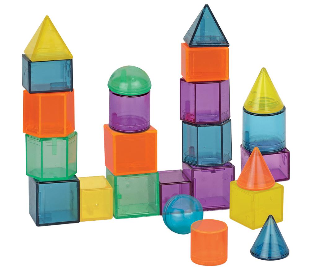 Geometrische lichamen - Learning Resources GeoShape Challenge - set van 51 assorti
