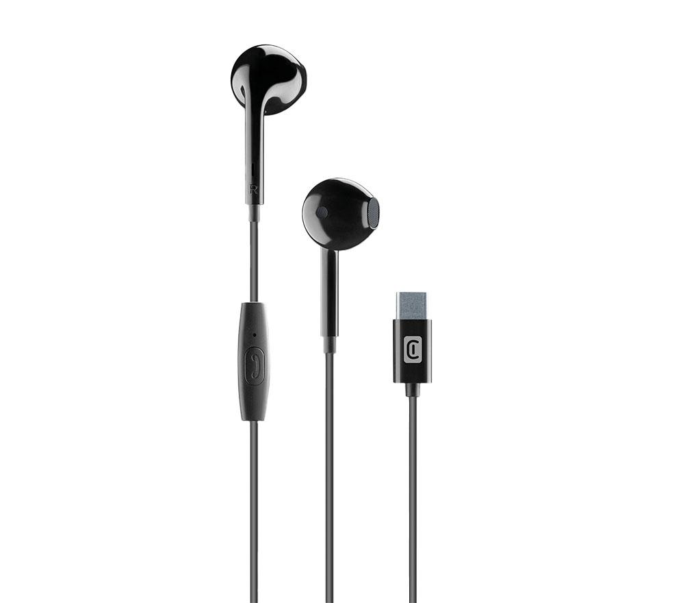 Casque in-ear avec microphone universel noir USB-C jack - Par pièce