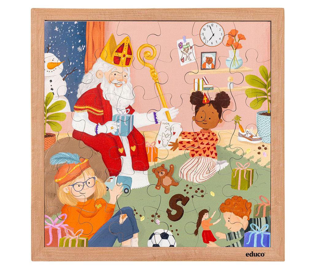 Puzzle - Saint-Nicolas - 36 pièces - en bois - la pièce