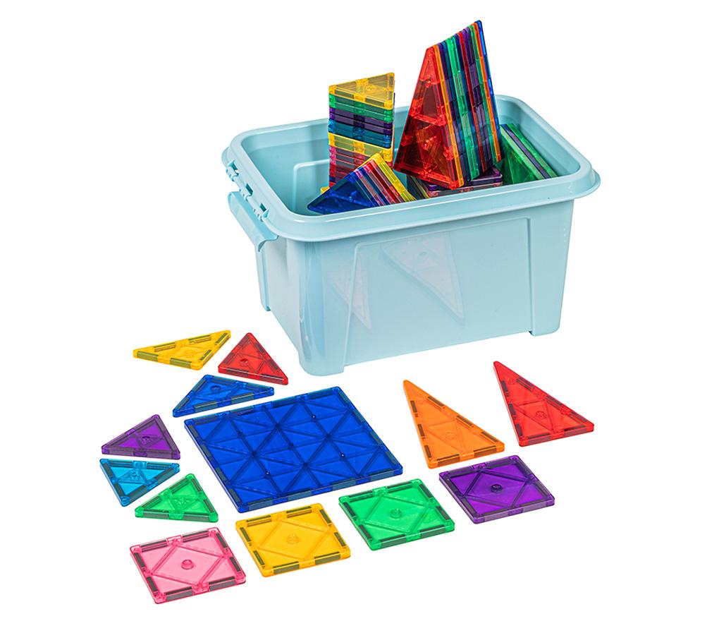 Bouwblokken - MagGenius - magnetisch - set van 100 assorti