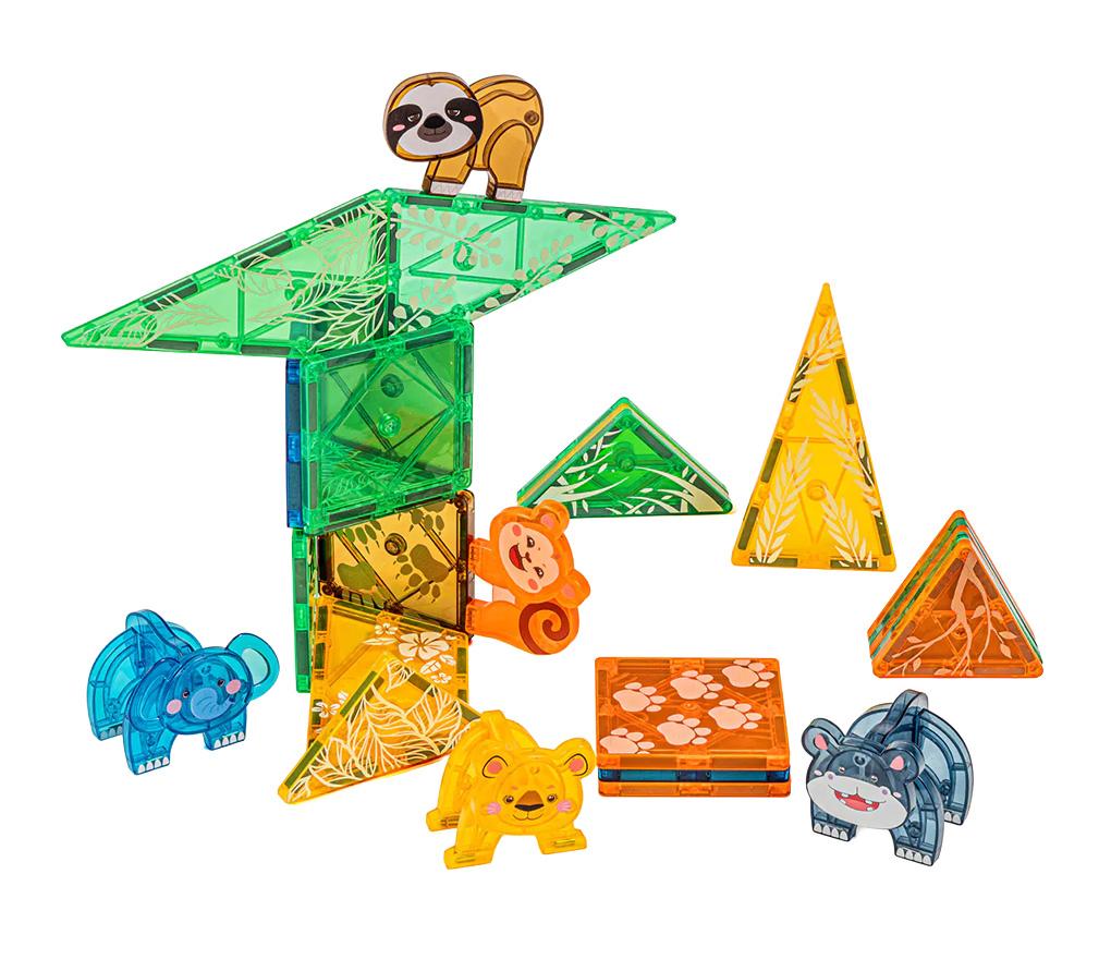 Bouwblokken - MagGenius Safari - magnetisch - set van 38 assorti