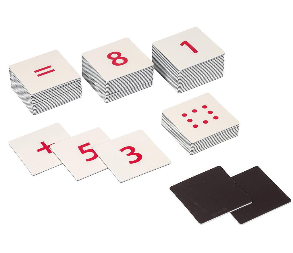Bouwblokken - MagGenius - cijfers - magnetisch - set van 60 assorti