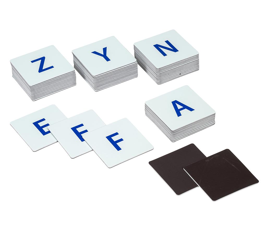 Bouwblokken - MagGenius - hoofdletters - magnetisch - set van 60 assorti