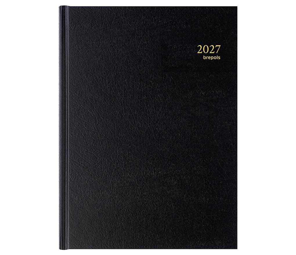 Agenda de bureau Bremax [002] 210 x 290 mm 6L 1J/2P Santex noir - Par pièce