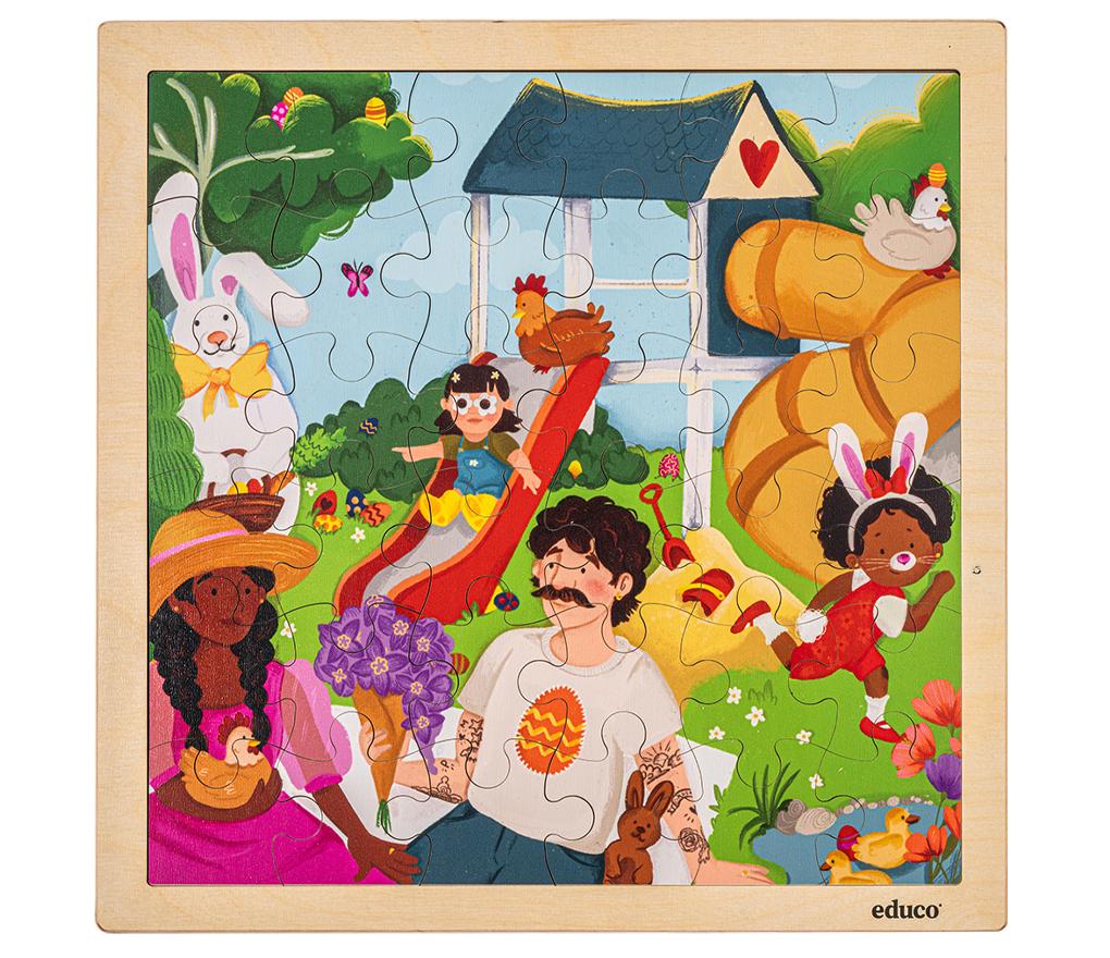 Puzzle - Pâques - 36 pièces - bois - la pièce